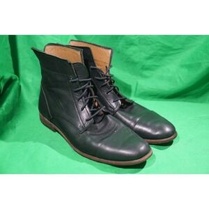 Sutro San Francisco Cap Toe Black Mens Leather Boots US 9.5